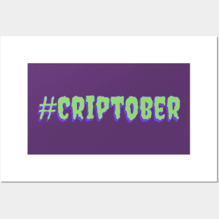 #Criptober (Green & Purple) Posters and Art